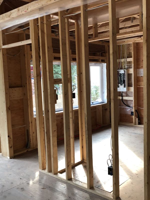 New service entrance and main panel on a North Shore new build