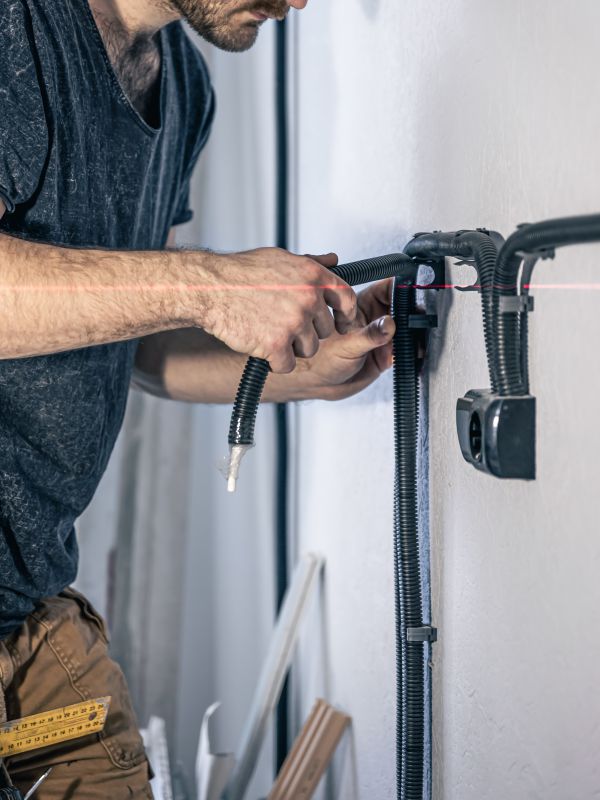 Bathroom renovation wiring with GFCI protection in North Vancouver
